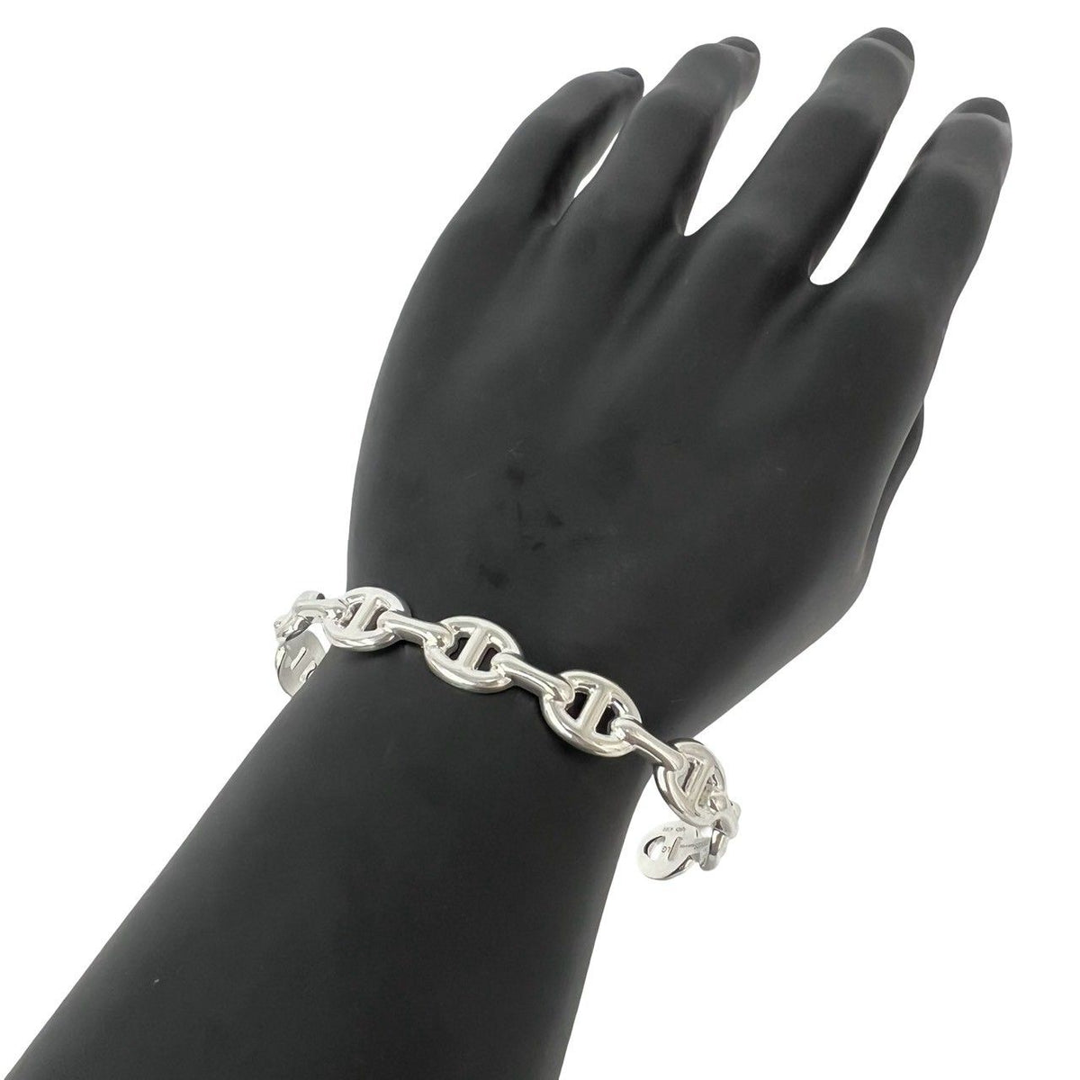 Hermes Enchainee Bangle 925 Sterling Silver Bracelet — view 2