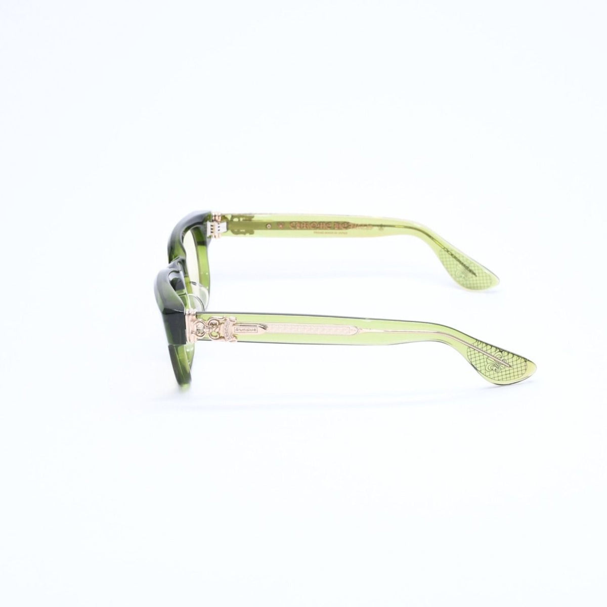 Chrome Hearts Cuntvoluted Sunglasses 49 Dagger Decoration BS Flare Clear Green — view 6