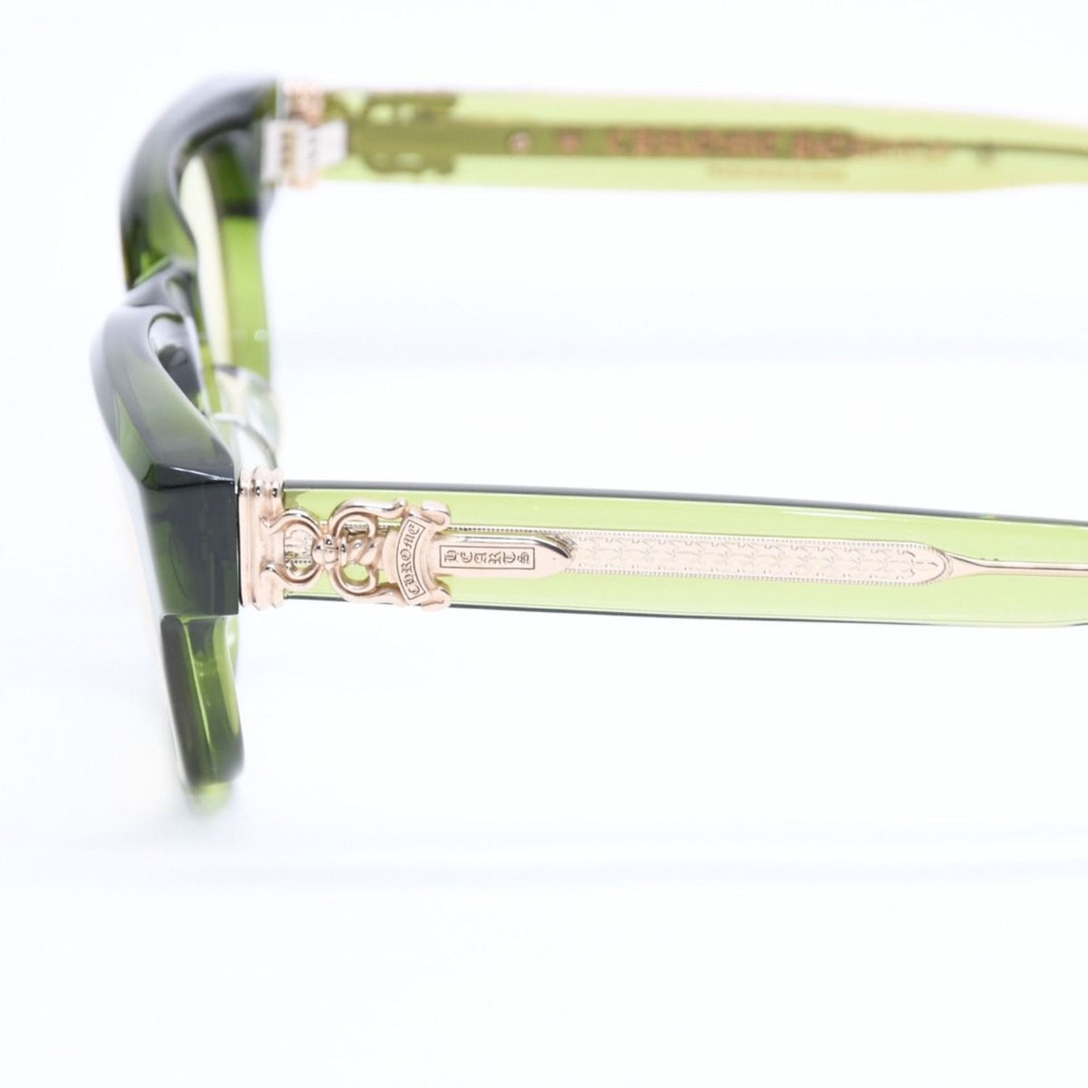 Chrome Hearts Cuntvoluted Sunglasses 49 Dagger Decoration BS Flare Clear Green — view 7