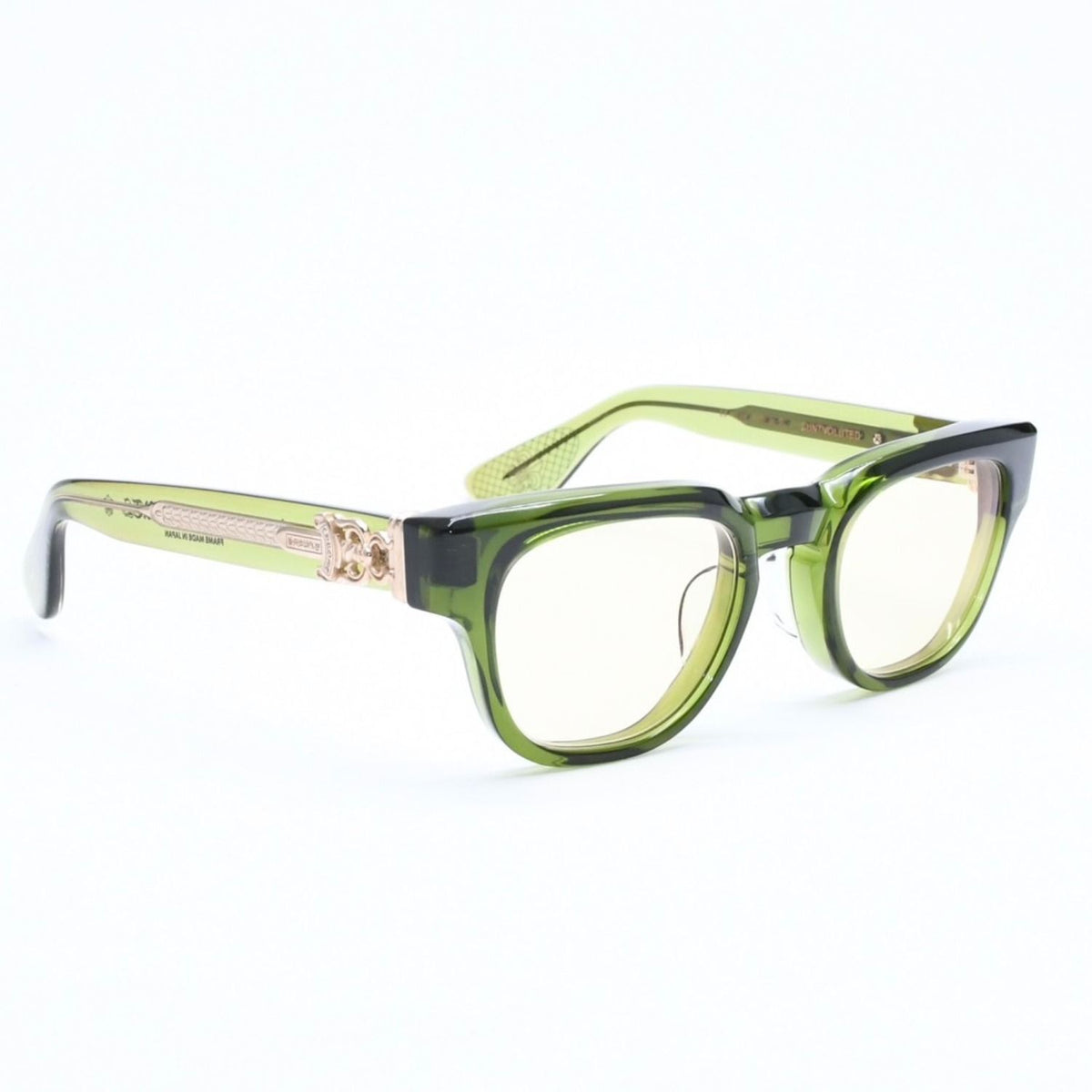 Chrome Hearts Cuntvoluted Sunglasses 49 Dagger Decoration BS Flare Clear Green — view 4