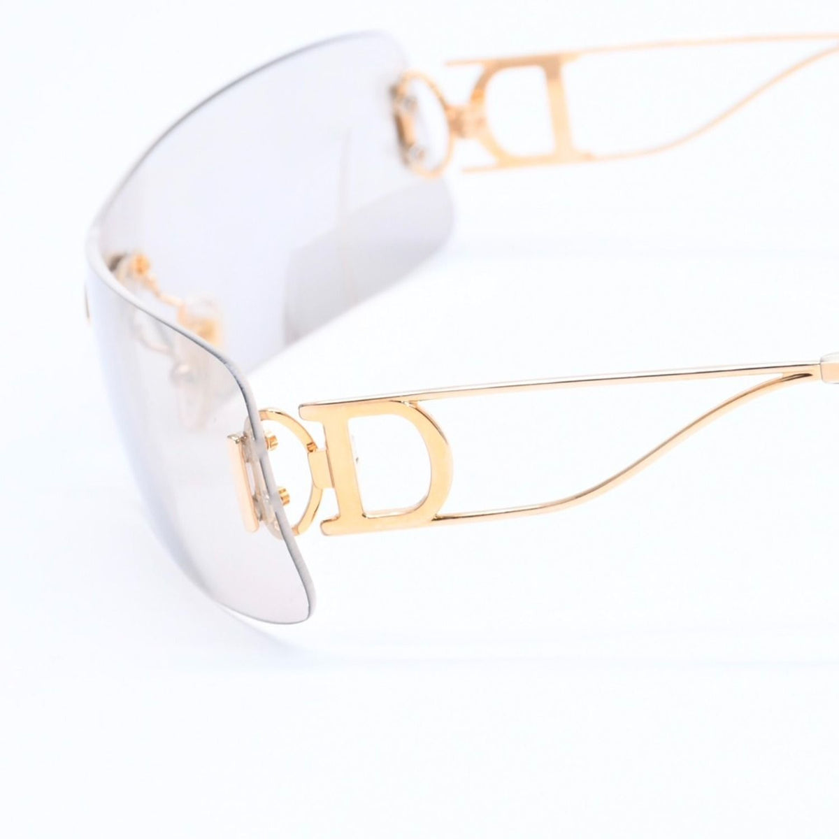 Dior Sunglasses Eyewear Gray Gold Temple — view 7