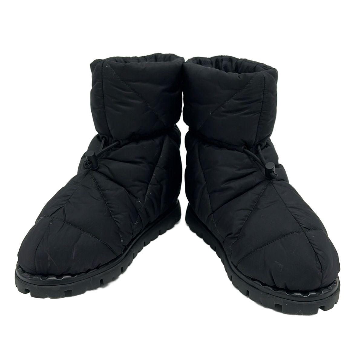 Prada Short Boots Black Quilted Re-Nylon — view 2