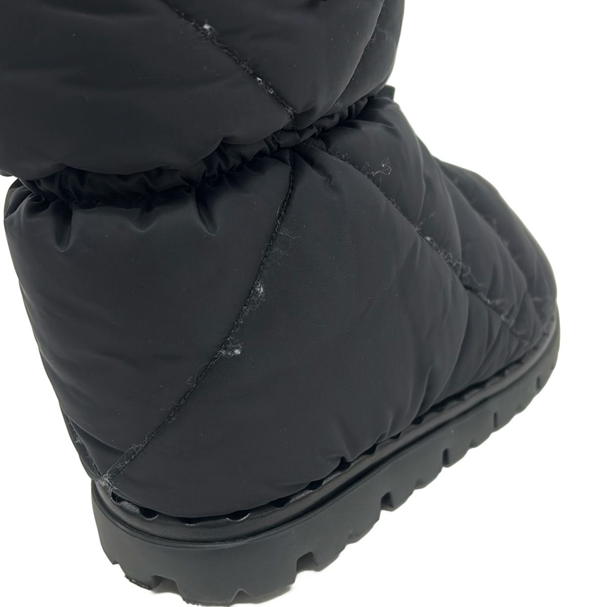 Prada Short Boots Black Quilted Re-Nylon — view 6