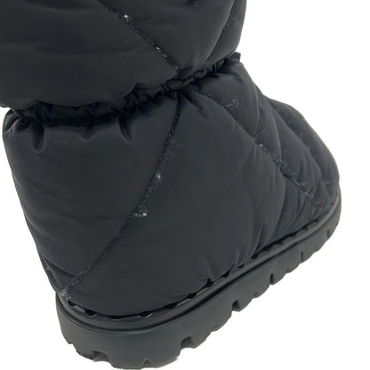Prada Short Boots Black Quilted Re-Nylon — view 6