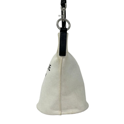 Saint Laurent Paris Shoulder Bag Rive Gauche Seau Ivory Black Leather — view 2
