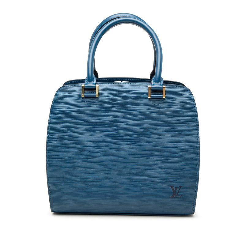 Louis Vuitton Epi Pont Neuf Handbag Toledo Blue Leather