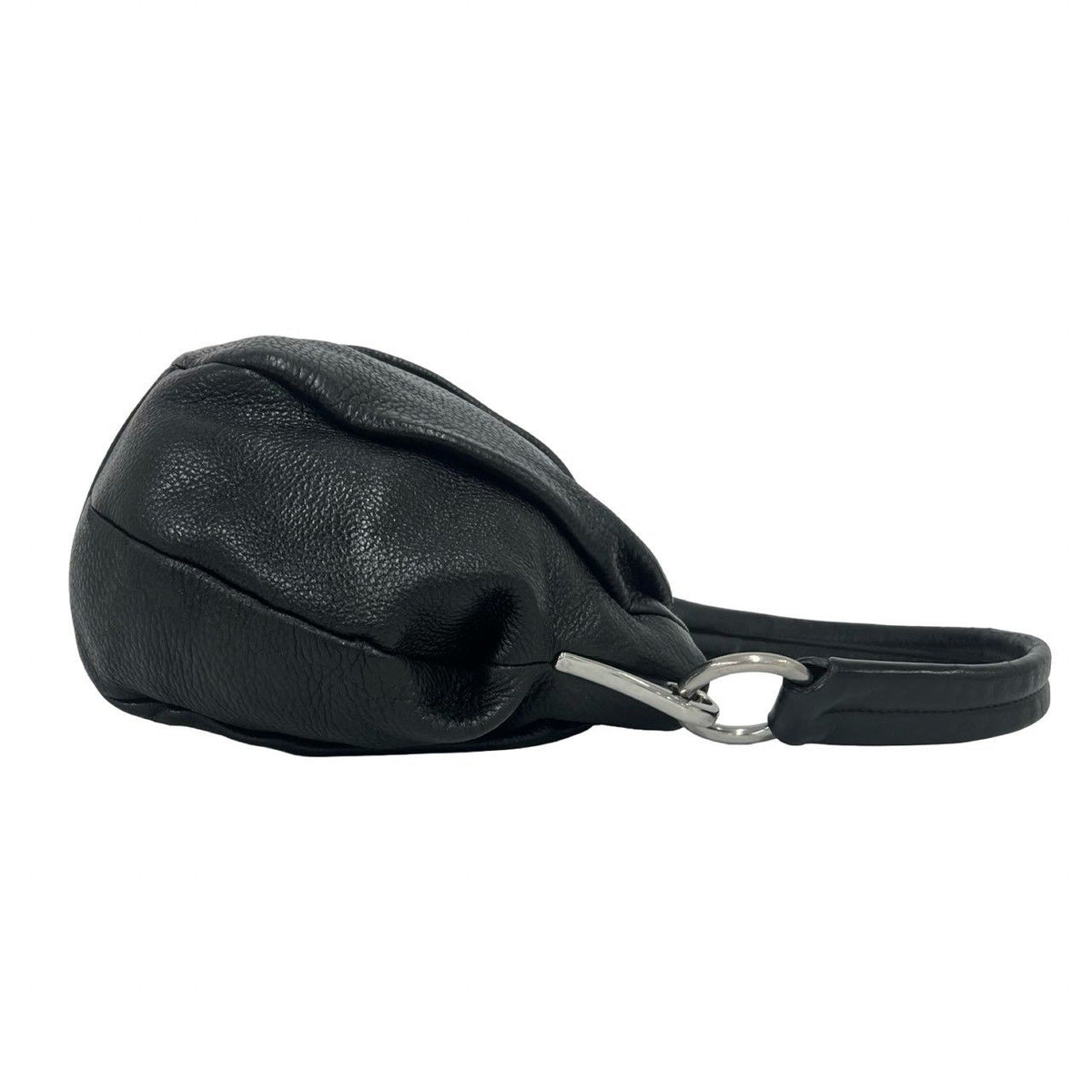 Prada Logo Vitello Daino Leather Shoulder Bag Tote Black — view 6