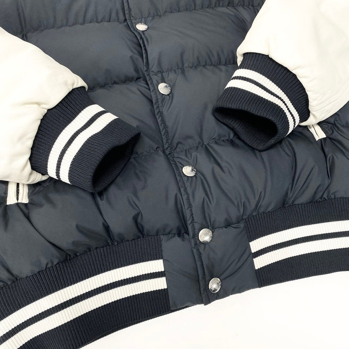 Moncler Ventoux Down Bomber Jacket Varsity Navy White 1 — view 6