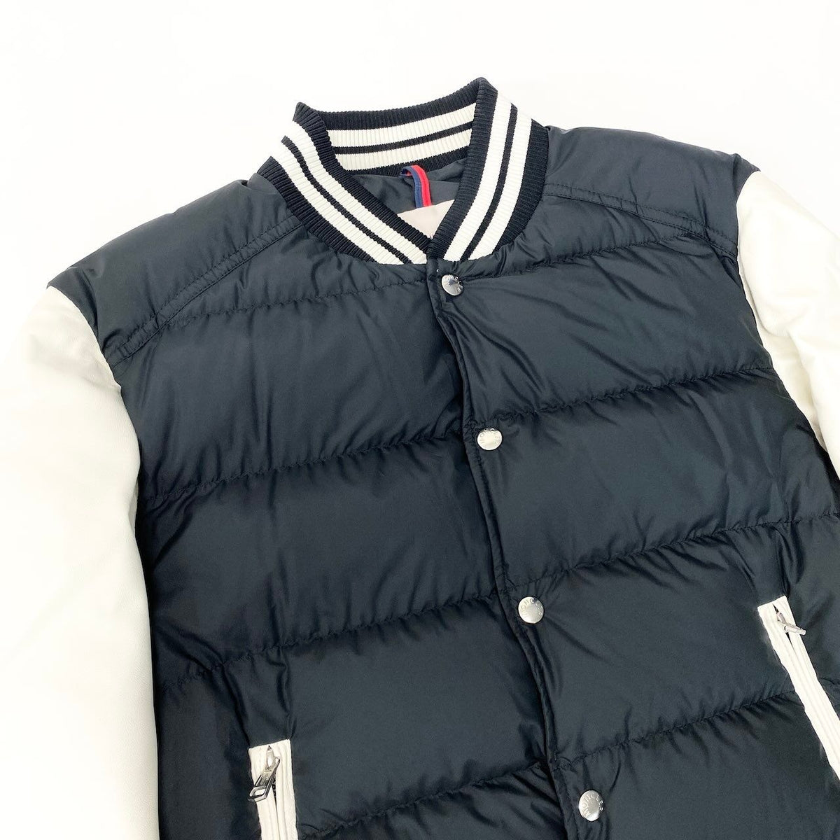 Moncler Ventoux Down Bomber Jacket Varsity Navy White 1 — view 5