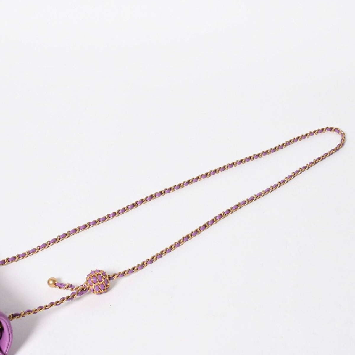 Chanel Mini Quilted 16 S Flap S Chain Shoulder Bag CC Logo Lambskin Lavender — view 6