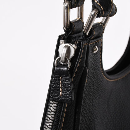 Chanel Fringe Tassel Shoulder Bag Tote Black Silver — view 5