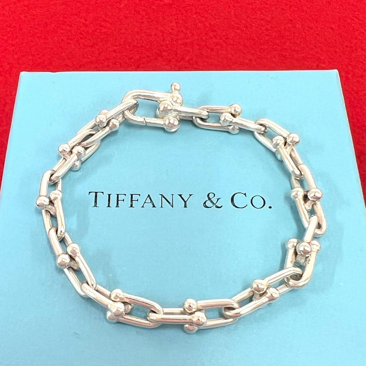 Tiffany & Co HardWear Small Link 24 Links Bracelet 925 Sterling Silver
