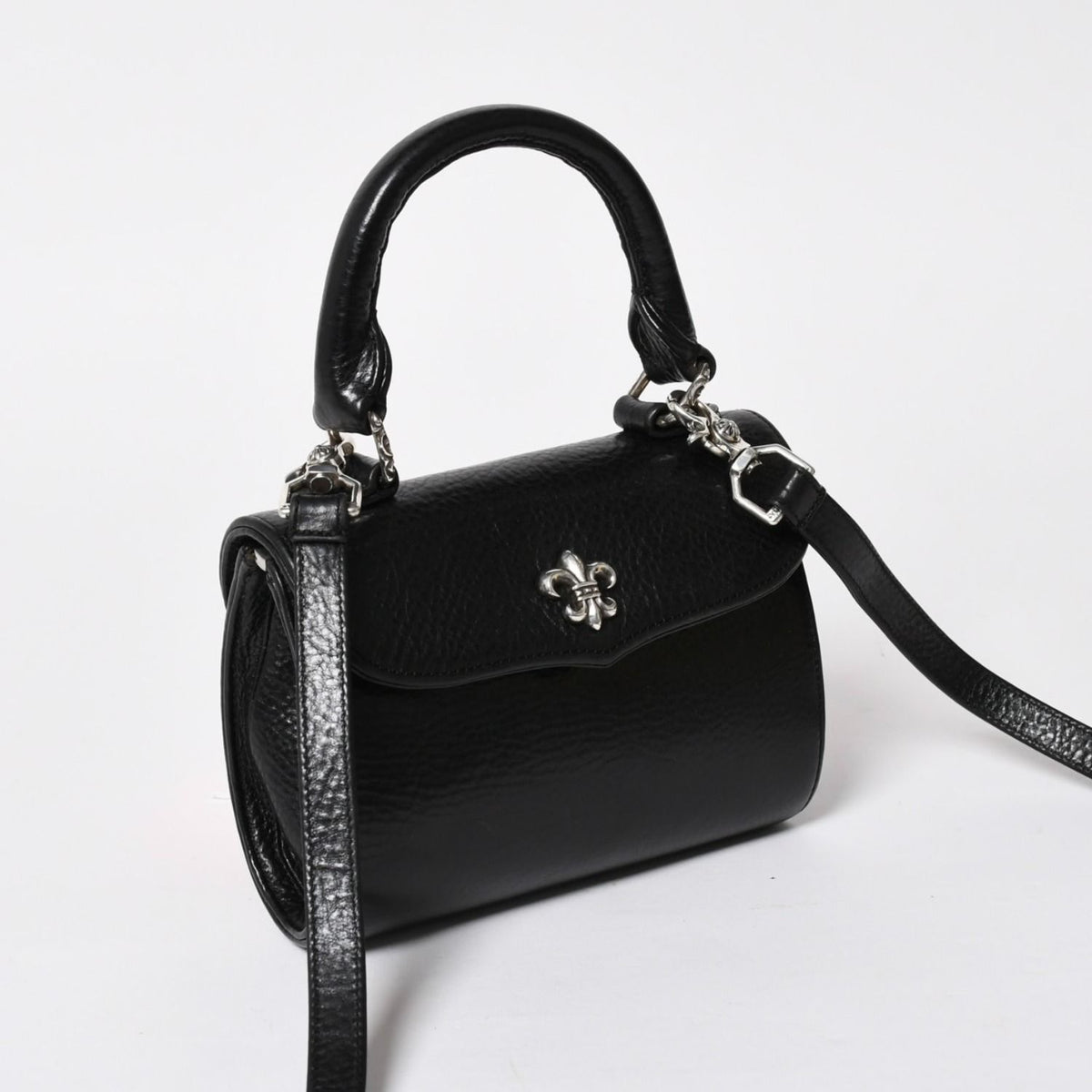 Chrome Hearts Doc Adams Way Bag BS Flare Decoration Dagger Leather Black 925 — view 4