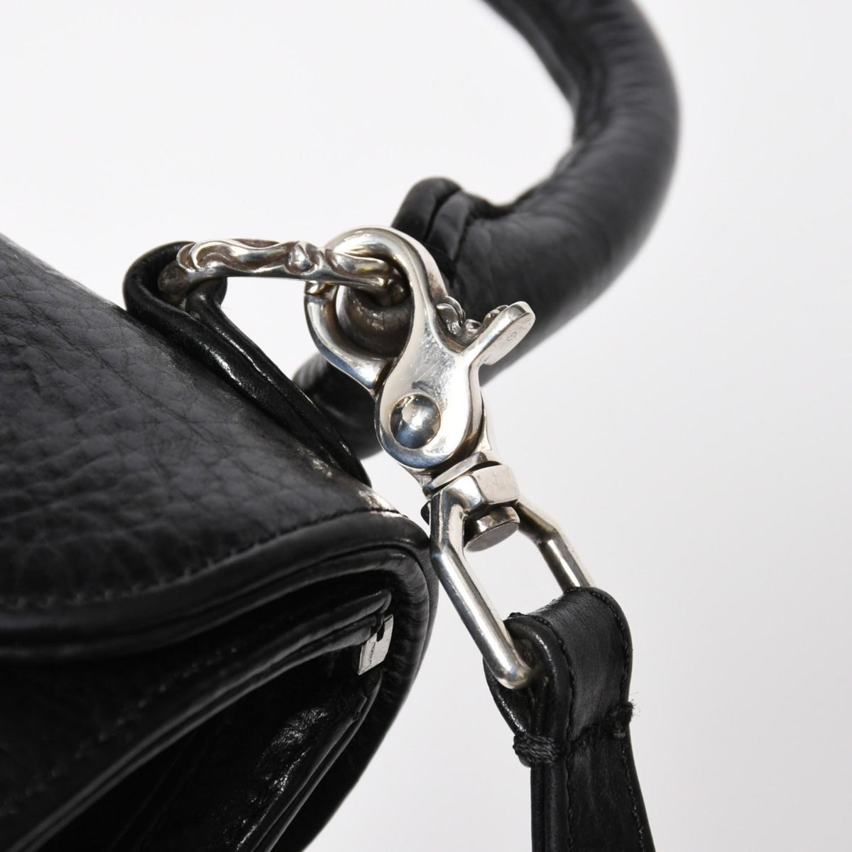 Chrome Hearts Doc Adams Way Bag BS Flare Decoration Dagger Leather Black 925 — view 8