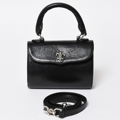 Chrome Hearts Doc Adams Way Bag BS Flare Decoration Dagger Leather Black 925