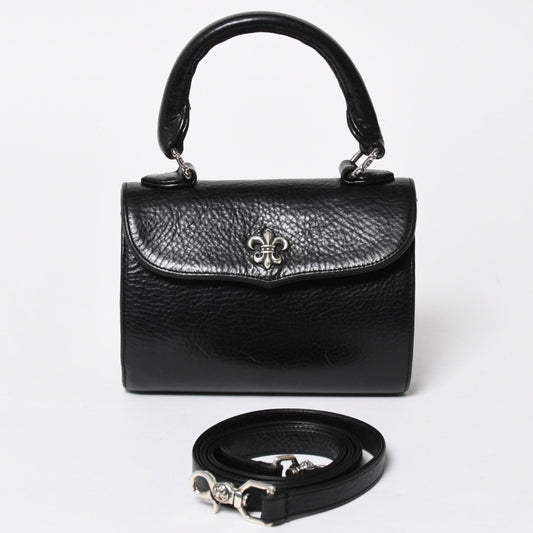 Chrome Hearts Doc Adams Way Bag BS Flare Decoration Dagger Leather Black 925