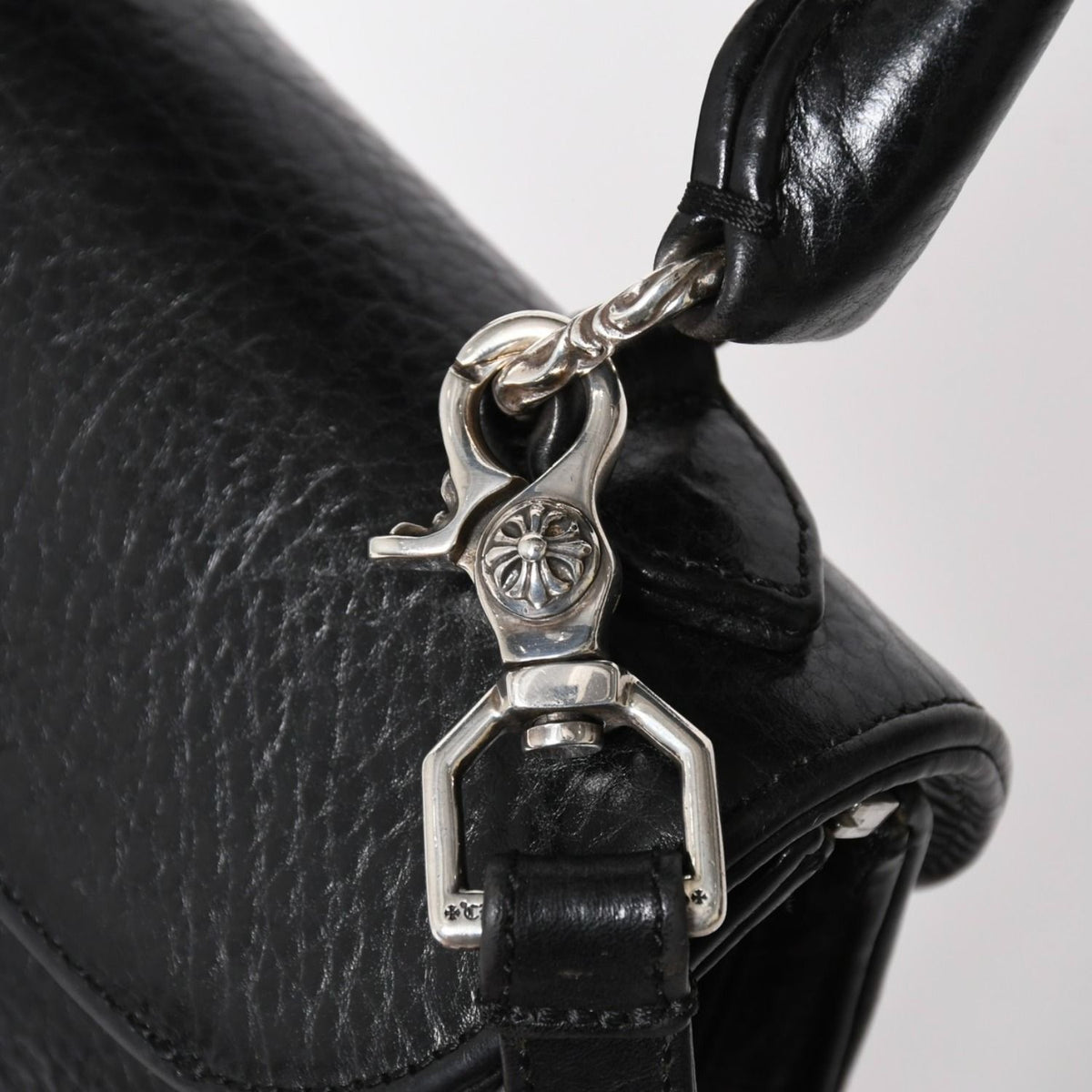 Chrome Hearts Doc Adams Way Bag BS Flare Decoration Dagger Leather Black 925 — view 7