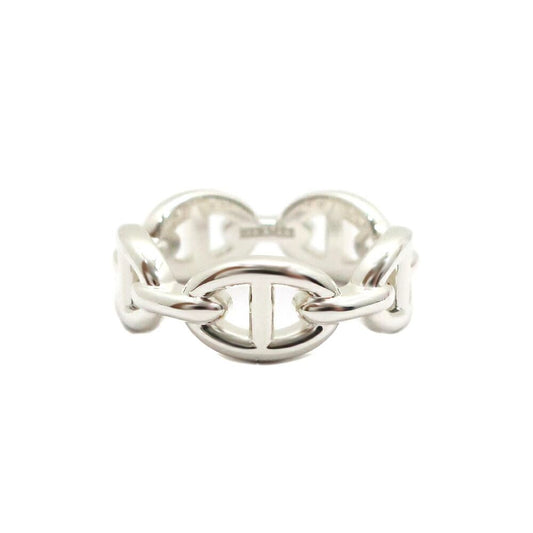Hermes Chaine D'ancre Enchainee Ring PM 54 Small Silver