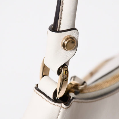Gucci Bag Handbag Abbey GG Canvas Leather White Beige Gold — view 8
