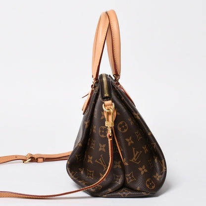 Louis Vuitton Handbag Rivoli PM Brown Gold Vachetta Leather — view 4