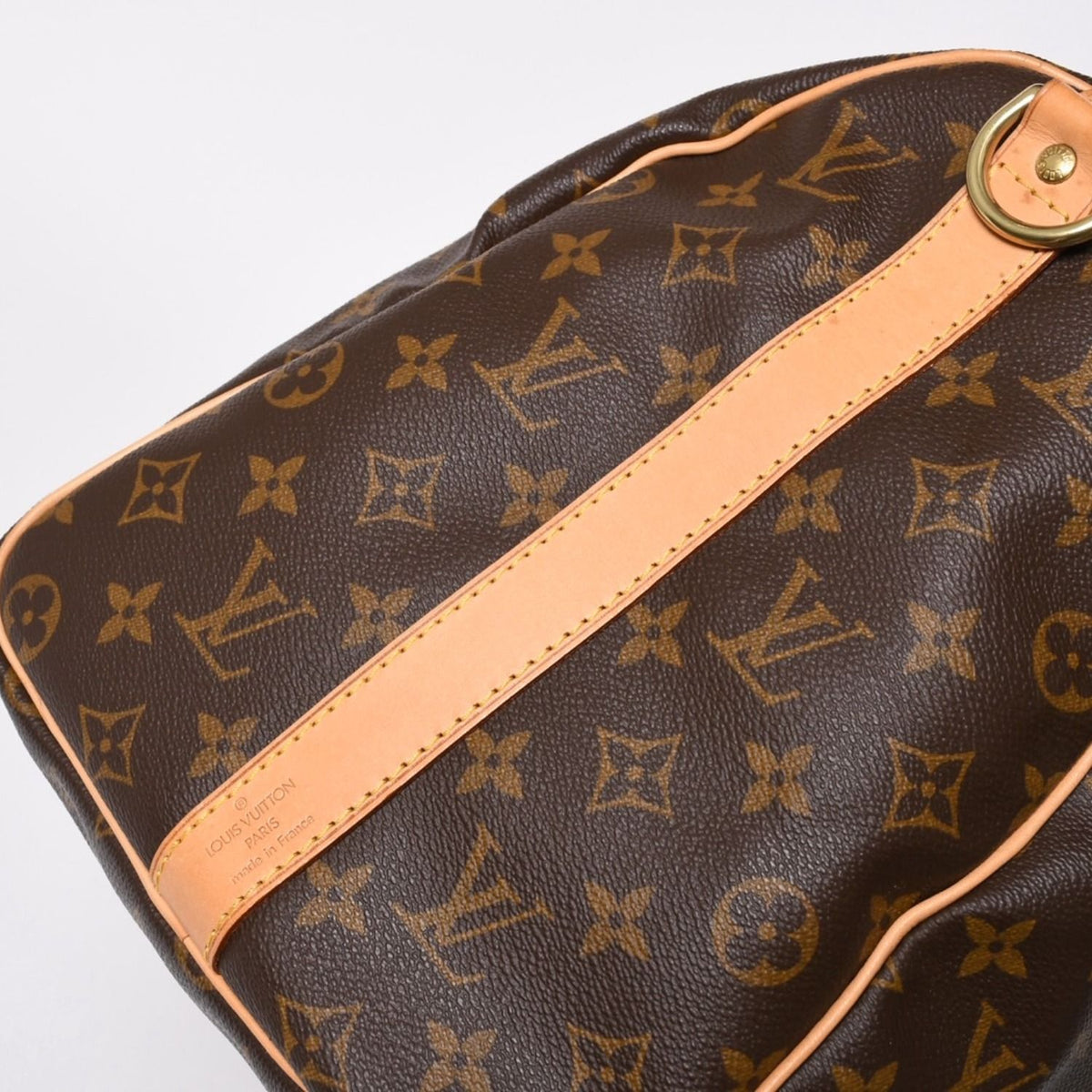 Louis Vuitton Boston Bag Keepall Bandouliere 45 Monogram Brown Gold — view 8