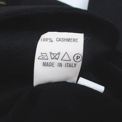 Loro Piana Verga Cashmere Chesterfield Long Black Base Double Button Lining 44 — view 4