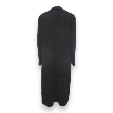 Loro Piana Verga Cashmere Chesterfield Long Black Base Double Button Lining 44 — view 2