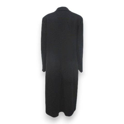Loro Piana Verga Cashmere Chesterfield Long Black Base Double Button Lining 44 — view 2