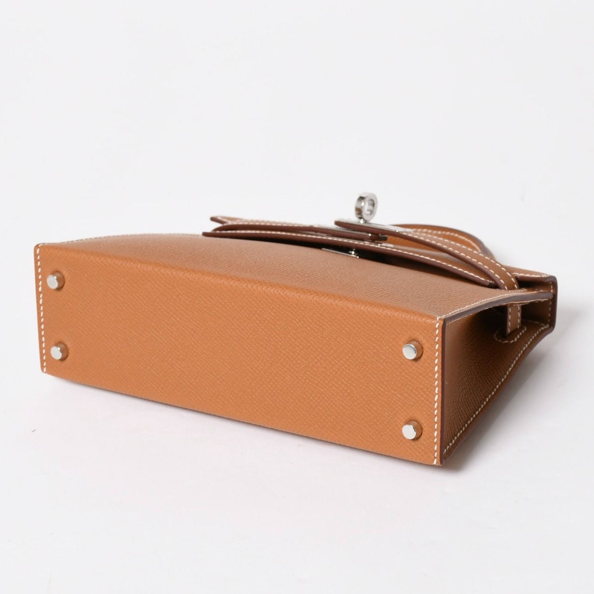 Hermes Mini Kelly 2 Mini Handbag Gold Silver — view 7