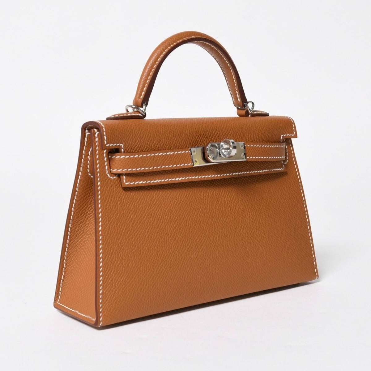 Hermes Mini Kelly 2 Mini Handbag Gold Silver — view 4