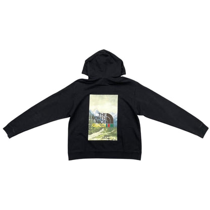 Gucci x the North Face Collaboration Hoodie Pullover Cotton Logo Black M — view 2