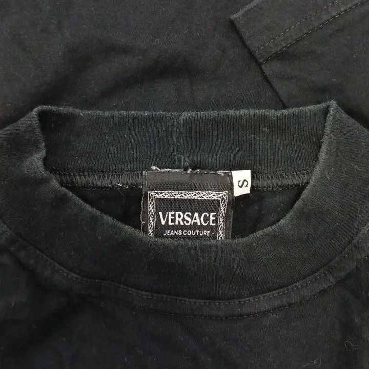 Versace Jeans Couture T-Shirt Short Sleeve Black Print Crew Neck NP S — view 5