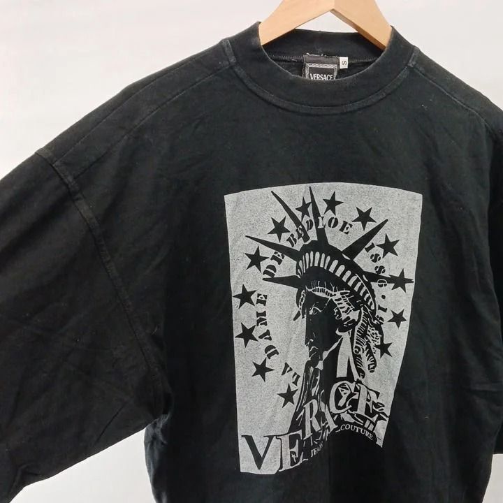 Versace Jeans Couture T-Shirt Short Sleeve Black Print Crew Neck NP S — view 4