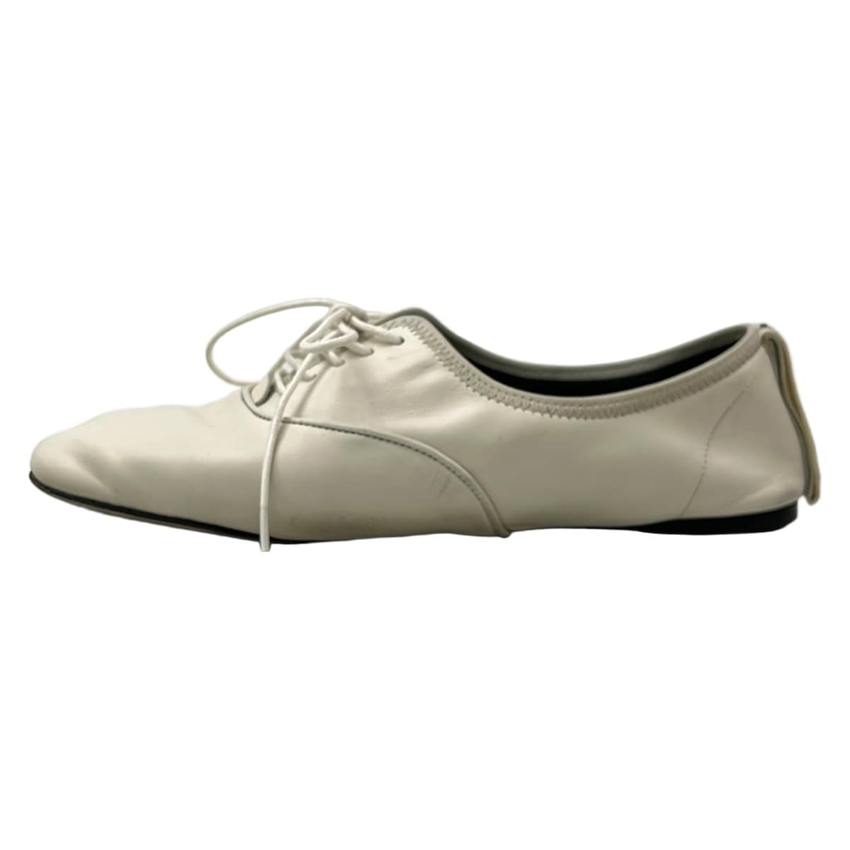 Loewe Shoes Soft Derby Ivory Lambskin