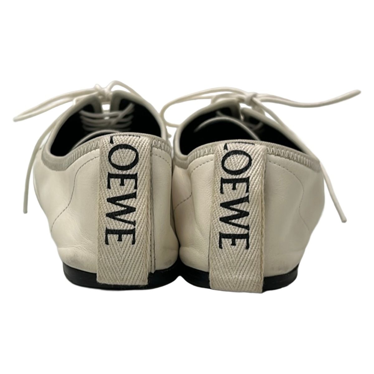 Loewe Shoes Soft Derby Ivory Lambskin — view 3