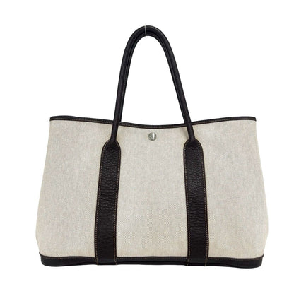 Hermes Garden Party PM Toile H Negonda Tote Bag Nicotine Brown — view 3