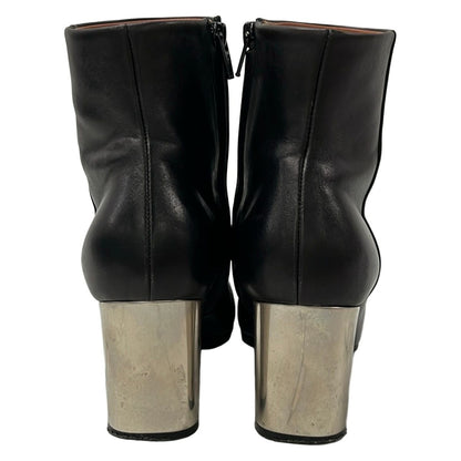 Celine Short Boots Black Leather — view 3
