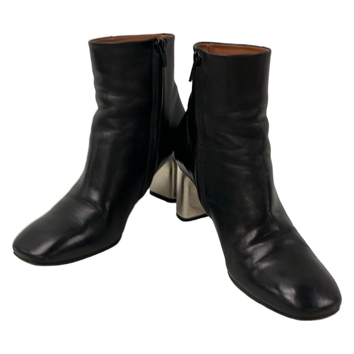 Celine Short Boots Black Leather — view 2