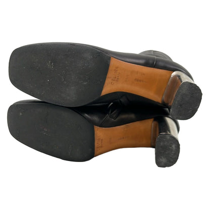 Celine Short Boots Black Leather — view 4