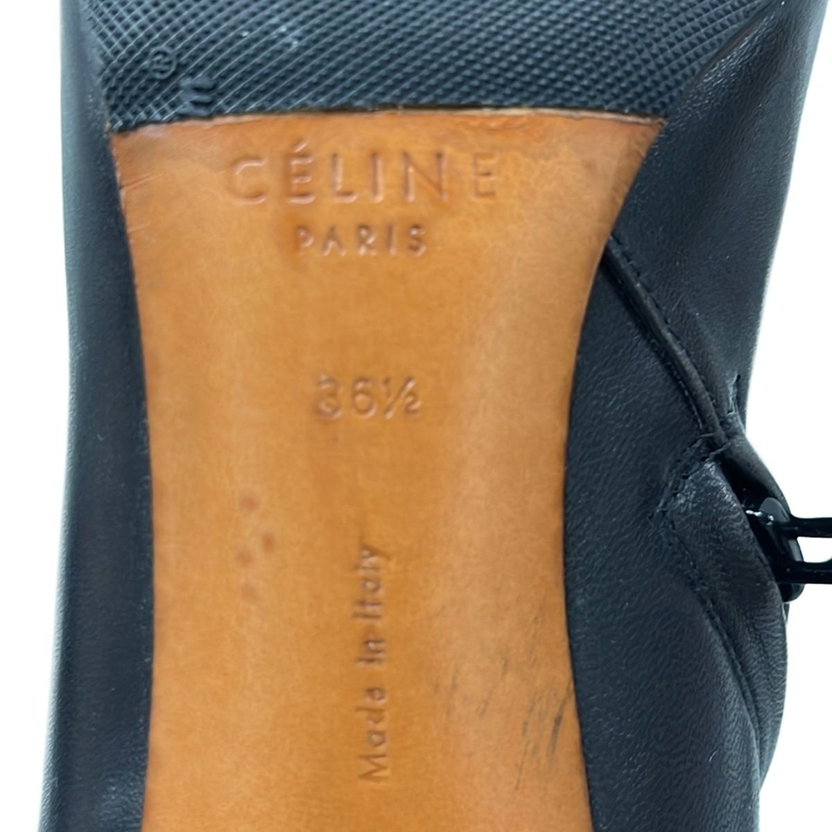 Celine Short Boots Black Leather — view 7