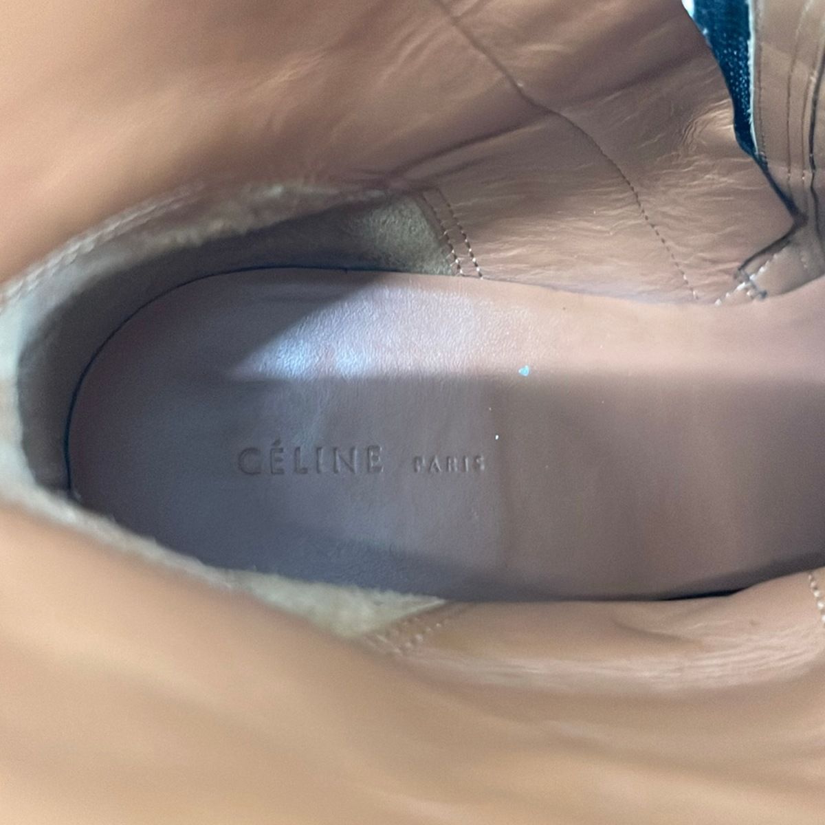 Celine Short Boots Black Leather — view 6