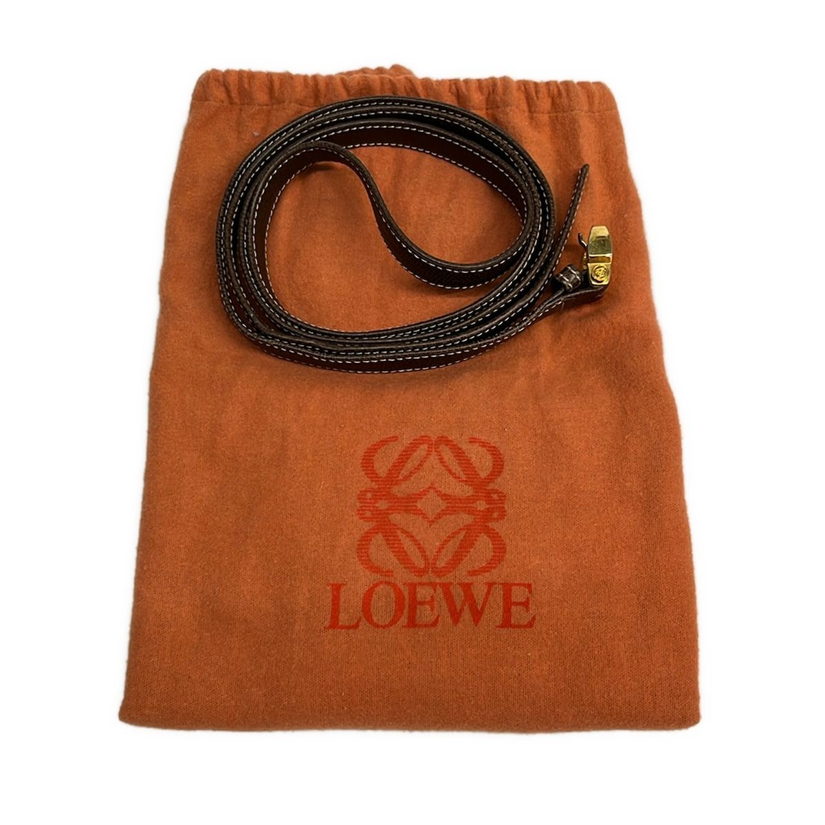 Loewe Handbag Brown Dark Leather — view 8
