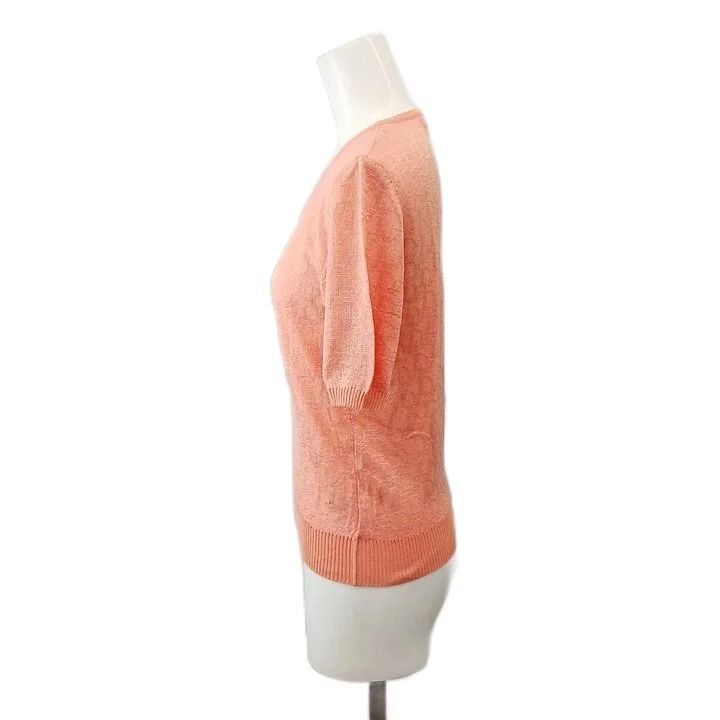Dior Pret a Porter Trotter Pattern Summer Knit Sweater Short Sleeve — view 2