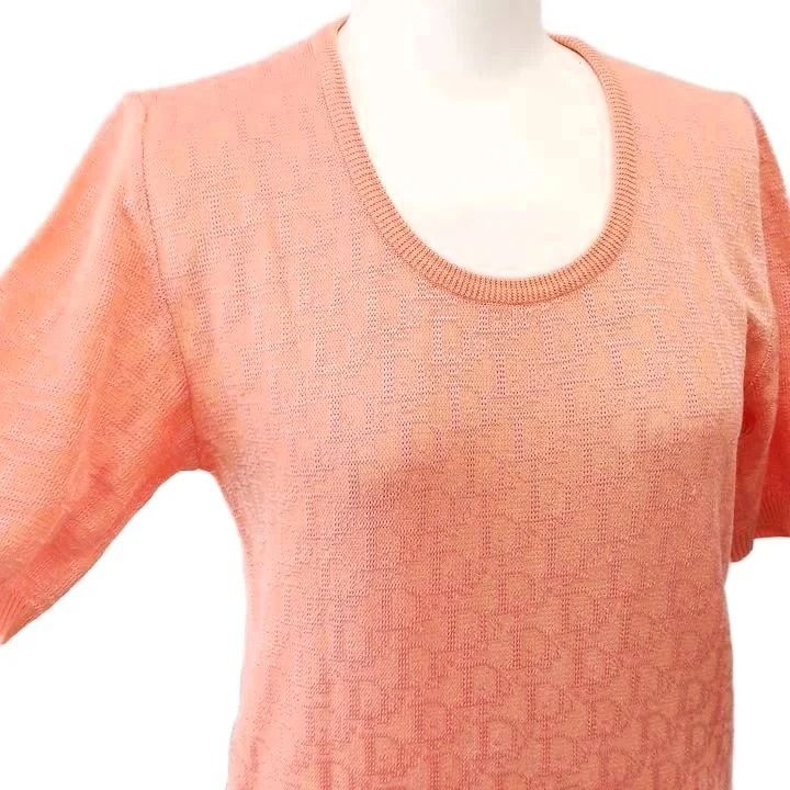 Dior Pret a Porter Trotter Pattern Summer Knit Sweater Short Sleeve — view 5