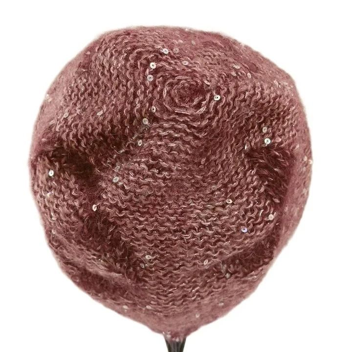 Louis Vuitton Bonnet Monogram Sequined Mohair Blend Knit Hat Beanie Wool — view 5