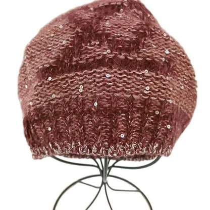 Louis Vuitton Bonnet Monogram Sequined Mohair Blend Knit Hat Beanie Wool — view 3