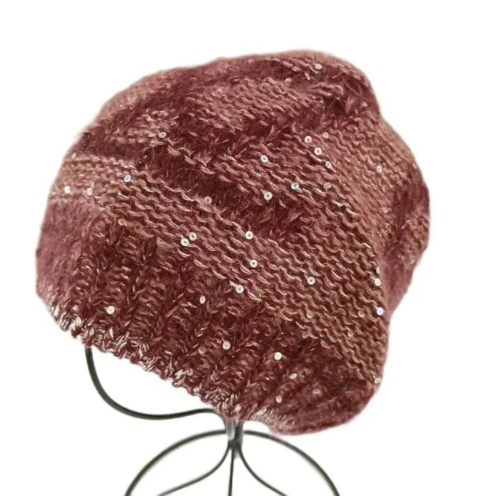 Louis Vuitton Bonnet Monogram Sequined Mohair Blend Knit Hat Beanie Wool — view 2