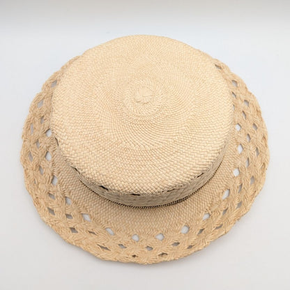 Hermes Eleonora Panama Straw Hat Sellier 56 — view 4