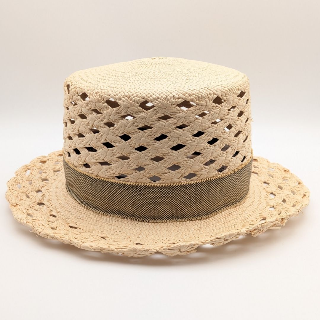 Hermes Eleonora Panama Straw Hat Sellier 56 — view 3