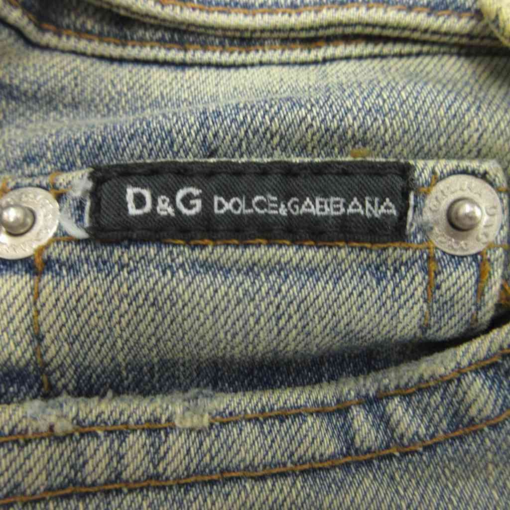 Dolce & Gabbana Denim Distressed Jeans Pants Zip Fly 38 Blue 24 — view 5